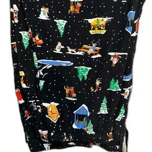 Old Navy Pajama Pants 4X Jogger Style Pockets Winter Wonderland Holiday X-Mas